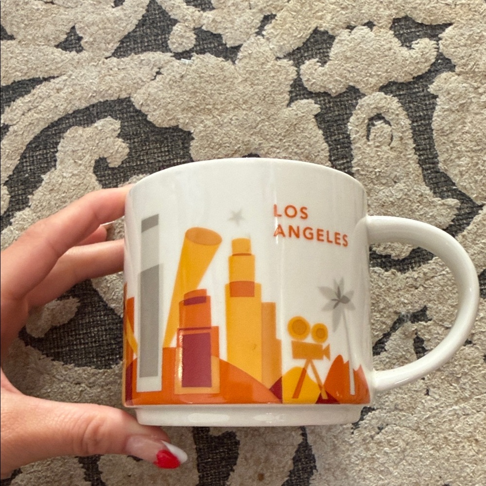 Los Angeles Souvenir Mug - Orange and White you are here collection Starbucks